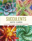 Succulents, 16 Note Cards : 16 Different Blank Cards with Envelopes - Book
