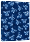 Shibori Indigo Butterflies Dotted Paperback Journal : Blank Notebook with Pocket - Book