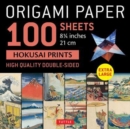 Origami Paper 100 sheets Hokusai Prints 8 1/4" (21 cm) : Extra Large Double-Sided Origami Sheets Printed with 12 Different Prints (Instructions for 5 Projects Included) - Book