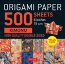 Origami Paper 500 sheets Kimono Flowers 6" (15 cm) - Book
