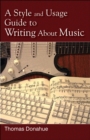Style and Usage Guide to Writing About Music - eBook