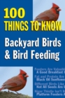 Backyard Birds & Bird Feeding : 100 Things to Know - eBook