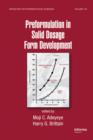 Preformulation in Solid Dosage Form Development - eBook