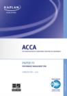 ACCA F5 Performance Management (PM) - eBook