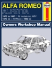Alfa Romeo Alfetta (1973 - 1987) Haynes Repair Manual : 1973-87 - Book