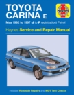 Toyota Carina E Petrol (May 92 - 97) Haynes Repair Manual - Book