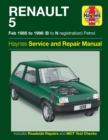 Renault 5 Petrol Service And Repair Manual - Book