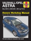 Vauxhall/Opel Astra Petrol (May 04 - 08) Haynes Repair Manual - Book