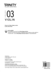 Trinity College London Violin Exam Pieces 2020-2023: Grade 3 (part only) - Book