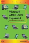 Microsoft Office 2016 Explained - Book