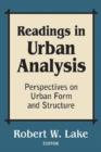 Readings in Urban Analysis : Perspectives on Urban Form and Structure - Book