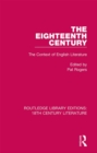 The Eighteenth Century : The Context of English Literature - eBook
