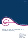 Differential Equations and Control Theory - eBook