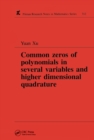 Common Zeros of Polynominals in Several Variables and Higher Dimensional Quadrature - eBook