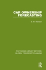Car Ownership Forecasting - eBook