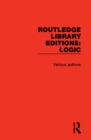 Routledge Library Editions: Logic - eBook