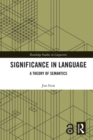 Significance in Language : A Theory of Semantics - eBook