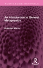 An Introduction to General Metaphysics - eBook