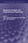 Behaviour Analysis and Contemporary Psychology - eBook