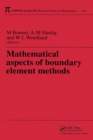 Mathematical Aspects of Boundary Element Methods - eBook
