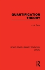 Quantification Theory - eBook