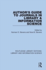 Author's Guide to Journals in Library & Information Science - eBook