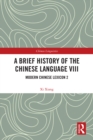 A Brief History of the Chinese Language VIII : Modern Chinese Lexicon 2 - eBook