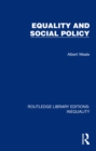 Equality and Social Policy - eBook
