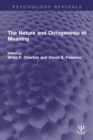 The Nature and Ontogenesis of Meaning - eBook