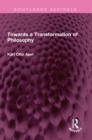 Towards a Transformation of Philosophy - eBook