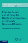 Effective Results and Methods for Diophantine Equations over Finitely Generated Domains - eBook