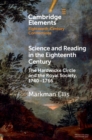 Science and Reading in the Eighteenth Century : The Hardwicke Circle and the Royal Society, 1740-1766 - eBook