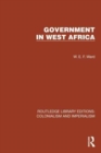 Government in West Africa - Book