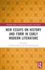 New Essays on History and Form in Early Modern English Literature - Book