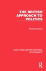 The British Approach to Politics - Book