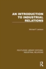 An Introduction to Industrial Relations - Book