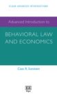 Advanced Introduction to Behavioral Law and Economics - eBook