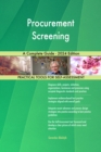 Procurement Screening A Complete Guide - 2024 Edition - eBook