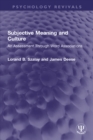 Subjective Meaning and Culture : An Assessment Through Word Associations - eBook