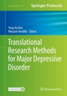 Translational Research Methods for Major Depressive Disorder - eBook