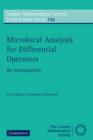 Microlocal Analysis for Differential Operators : An Introduction - eBook