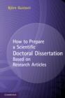 How to Prepare a Scientific Doctoral Dissertation Based on Research Articles - eBook