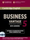 Cambridge English Business 5 Vantage Self-study Pack (Student's Book with Answers and Audio CDs (2)) - Book