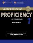 Cambridge English Proficiency 1 for Updated Exam Student's Book with Answers : Authentic Examination Papers from Cambridge ESOL - Book