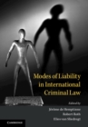 Modes of Liability in International Criminal Law - eBook