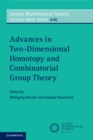 Advances in Two-Dimensional Homotopy and Combinatorial Group Theory - eBook