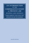 An Introduction to the Comparative Study of Private Law : Readings, Cases, Materials - eBook
