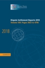 Dispute Settlement Reports 2018: Volume 8, Pages 3923 and 4796 - eBook