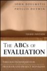The ABCs of Evaluation : Timeless Techniques for Program and Project Managers - eBook