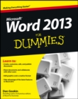 Word 2013 For Dummies - Book